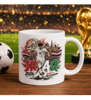 BK Gift Irak Taraftar Temalı 2026 Dünya Kupası Tasarımlı Beyaz Kupa Bardak