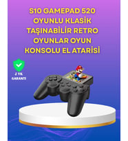 2.4 İnç Ekranlı 500 Oyunlu Taşınabilir Oyun Konsolu, Şarjlı El Tipi Mini