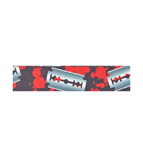 Planet Waves 50AL03 Alchemy Razors Edge Gotik Gitar Askısı (5 cm Genişlik - Profesyonel) Alchemy Koleksiyonu Tasarımı, Premium Kalite Dokuma ve Güçlendirilmiş Uçlar