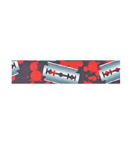 Planet Waves 50AL03 Alchemy Razors Edge Gotik Gitar Askısı (5 cm Genişlik - Profesyonel) Alchemy Koleksiyonu Tasarımı, Premium Kalite Dokuma ve Güçlendirilmiş Uçlar