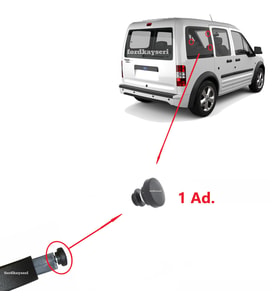 Ford Connect Arka Kelebek Cam Mandal Civatası 1 Adet