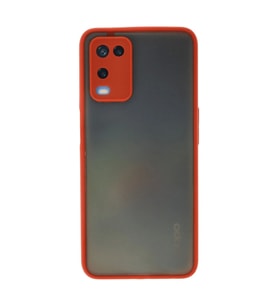 Oppo A54 4G Kılıf Montreal Silikon Kapak - Kırmızı