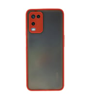 Oppo A54 4G Kılıf Montreal Silikon Kapak - Kırmızı