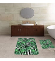 Banyo Halısı Ikili Klozet Takımı Kaymaz Tabanlı Banyo Paspas Takımı (Karışık)
