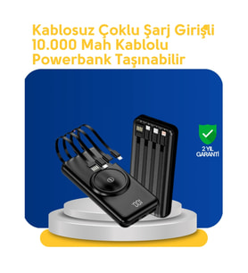 Mey İthalat® Akıllı Koruma Sistemli Powerbank – Hızlı, Güvenli ve Modern