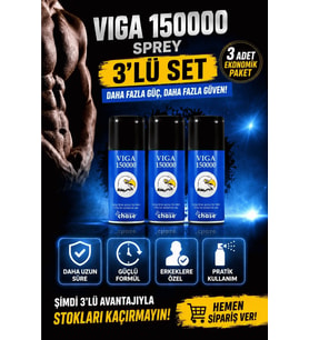 150000 Sprey 3'lü Set Erkeklere Özel Harici Kullanım Spreyi Ekonomik Paket 1 150000 Sprey 3'lü Set Erkeklere Özel Harici Kullanım Spreyi Ekonomik Paket 2 Chase 150000 Sprey 3'lü Set Erkeklere Özel Harici Kullanım Spreyi Ekonomik Paket