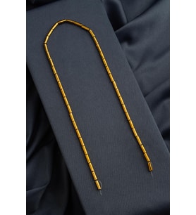 Hematit Doğal Taş Parlak Gold Silindir Kesim 3x9mm Dizi [AA]