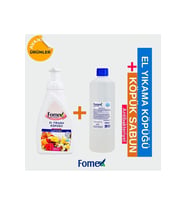 Fomex F401 Köpük Sabun 500 ml Pompalı 1 Adet +F109 Köpük Sabun 1000 m
