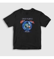 Presmono Unisex Çocuk Siyah Slaves and Masters Deep Purple T-Shirt 60801tt