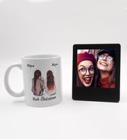 Kişiye Özel Kupa & Siyah Renk İnstagram Çerçeve Hediye Seti