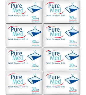 Puremed Hasta Yatak Koruyucu 60*90Cm 240 Adet (8PK*30)