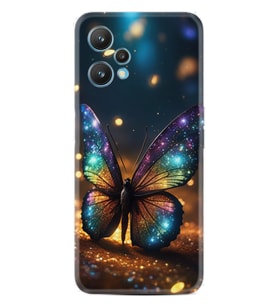 Realme 9 Pro Kılıf Boutique Baskılı Resimli Rengarenk Kelebek Pcode -097