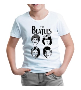 The Beatles 3 Beyaz Çocuk Tshirt