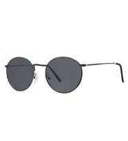 Sanches Retro Gun metal Füme Polarize Cam Yuvarlak Güneş Gözlüğü 50