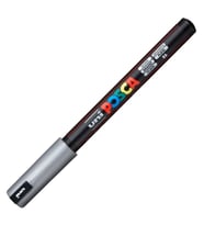 UNİ POSCA SU BAZLI POSTER MARKER 0.7  PC-1MR 0.7 GÜMÜŞ