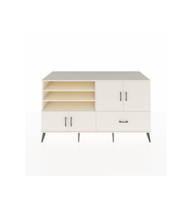 Kronos Konsol 5 Raflı Tek Çekmeceli 4 Kapaklı 176x59x99 Aytaşı-Aytaşı