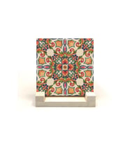 İtalyan Deseni Baskılı Taş Masaüstlük 10X10