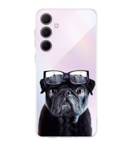 PrintiFy Samsung Galaxy A36 ile Uyumlu Köpek 3 Kamera Korumalı Şeffaf Kılıf