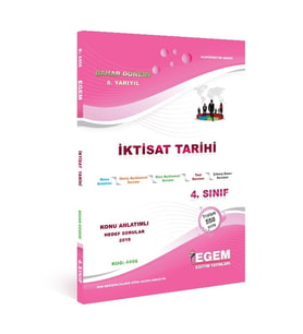 Egem Eğitim Yayınları AÖF 4. Sınıf İktisat Tarihi Bahar Dönemi Konu Anlatımlı Soru Bankası (Çok Renkli)