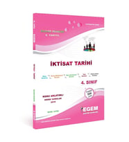 Egem Eğitim Yayınları AÖF 4. Sınıf İktisat Tarihi Bahar Dönemi Konu Anlatımlı Soru Bankası (Çok Renkli)