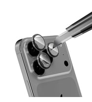Apple iPhone 17 Pro Işık Yansıma Önleyici 0.3mm AR Kaplama Mikro Kamera Lens Kor (Gri)