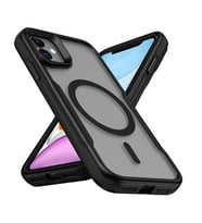 Apple iPhone 12 Kılıf M-safe Şarj Özellikli Renkli Kenar Airbag Şeritli Zore Lamer Kapak