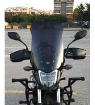 MOTOCAM Honda NC 700 750 S Ön Cam 2012-2020 Model 50cm Siyah Renkli 4mm ORTA BOYLU