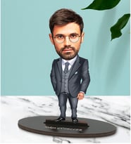 Kişiye Özel Abi 2 Tasarımlı Karikatür Biblo