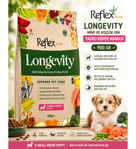 Reflex Plus Longevity Mini ve Küçük Irk Yavru Köpek Maması 900 Gr