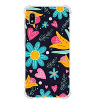 PrintiFy Samsung Galaxy A10 Uyumlu Retro Color 1 Baskılı Şeffaf Köşe Korumalı Antişok Kılıf