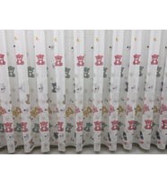 NİVEMESHOME HYL00009.801 ESTE BEAR ÇOCUK ODASI 1/2.5 PİLE TÜL PERDE PEMBE APM