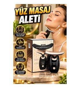 Ultrasonik Boyun ve Çene Gerdirme Cihazı – 3D Halka Yaylı Masaj Başlıklı Yüz ve Boyun Bakım Aleti