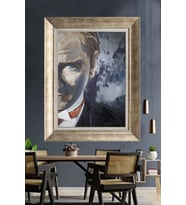 Gümüş Çerçeveli Atatürk Tablo za149