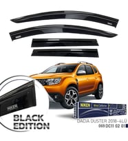 Niken Dacia Duster Cam Rüzgarlığı Siyah Kromlu 4'Lü 2018+ Sonrası Uyumlu