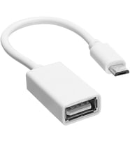 S Line USB F to MicroUSB M OTG Çevirici Kablo - FK0142 (Beyaz)