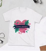 Canım Annem Kalpli Baskılı Tshirt (Beyaz)
