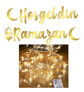 Ramazan Süsleri 3 Aylar Süsleri, Hoşgeldin Ramazan ve Led Işık-