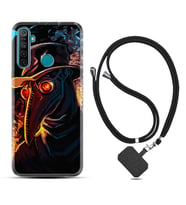 Realme 5i 5 Pro 6i 7 Pro 8 Kılıf Boyun Askılı Silikon Karga 1616