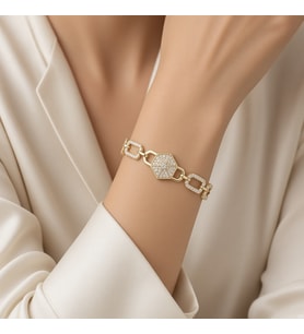 STİL İNCİSİ/XUPING JEWELRY PETEK MODEL ZİRKON TAŞLI BİLEKLİK