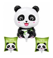 Happy Birthday Panda Set Folyo Balon