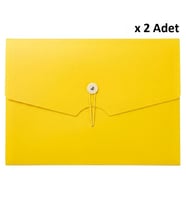 Bigpoint Körüklü Dosya 13 Cepli Lastikli A4 Sarı x 2 Adet