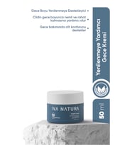 İva Natura Organik Gece Kremi Ölmez Çiçek & Limon Otu Özlü – Onarıcı Bakım – 50 ml