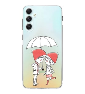 Samsung Galaxy A34 Uyumlu Kamera korumalı Kapak Aşk Tasarımlı  Şeffaf Kılıf