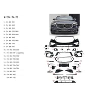MERCEDES - ÖN TAMPON AMG SET ( PANJURSUZ ) W214 2024-