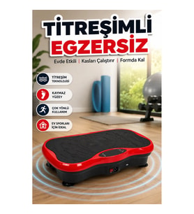 Titreşimli Egzersiz Platformu Kas Çalıştırıcı Ev Spor Aleti