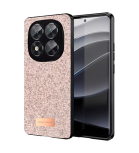 Onegif Xiaomi Redmi Note 14 Pro 5G Bright Simli Kapak - Pembe