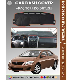 TOYOTA COROLLA E140 (2007-2013) Torpido Örtüsü Ön Göğüs Koruma Araca Özel Çatlamayı Önler Kaymaz