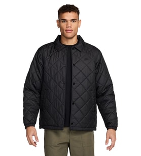 Nike Therma Fit Synthetic Fill Loose Fit Mens Jacket Sentetik Dolgu Bol Kesim Çıtçıt Kapama Erkek Mont Siyah