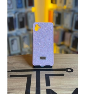 Samsung A04 Uyumlu Taş Desenli Silikon Yumuşak Kılıf (Pembe)