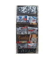 TUTKU 0119 ERKEK DESENLİ LİKRALI BOXER 3 ADET (Karışık)